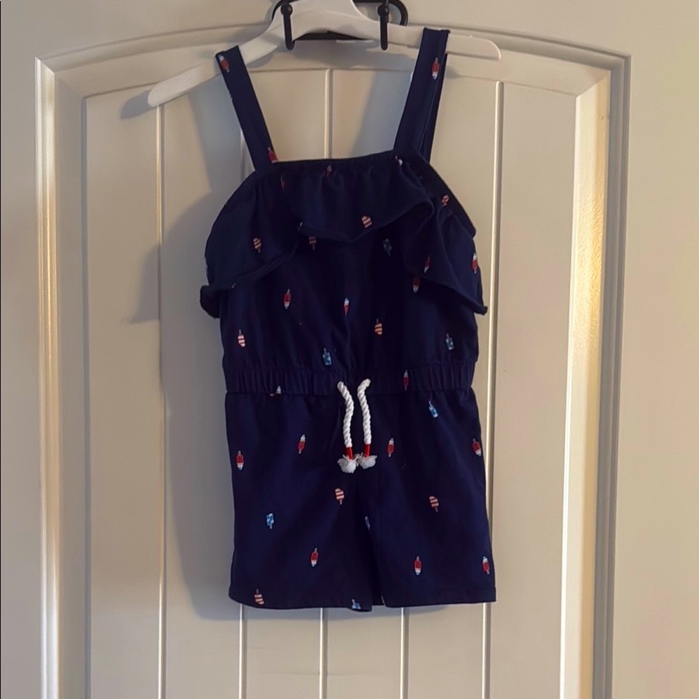 Navy Romper